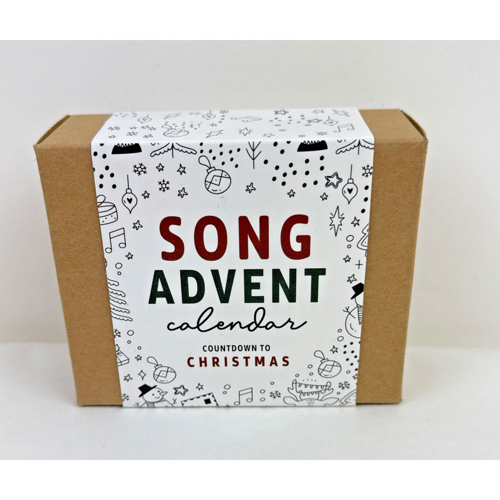 Song Advent Calendar Christmas Set Countdown Greeting Holiday